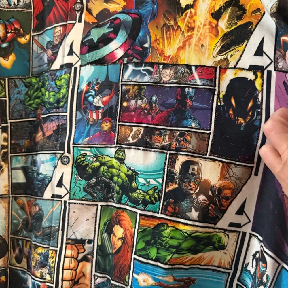 Robert Graham Multicolor Comic Print Shirt - Picture 7 of 11